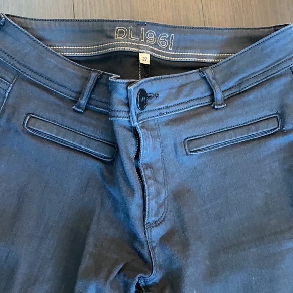 DL 1961 Coated Black Jeans, 27 - Picture 5 of 7